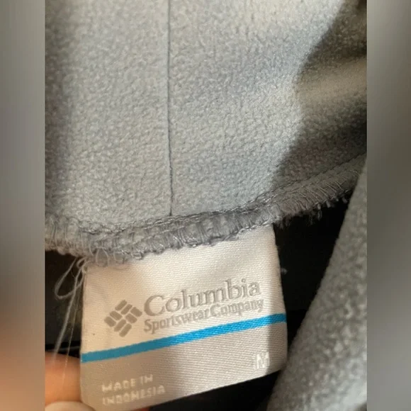 Columbia Women's Ali Peak Fleece Tunic Size Medium Light Blue / Gray Soft Cozy - Picture 3 of 10